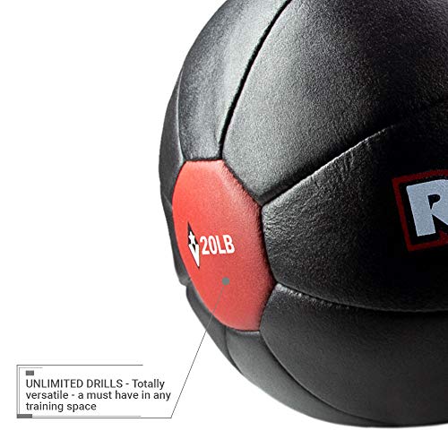 Revgear Leather Medicine Ball, 9-Pound