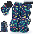 Soft Toddler Knee Pads and Elbow Pads Set with Bike Gloves | Non-Slip Toddler Knee Pads for Boys Girls 2-4 Years, Breathable Kids Protective Gear for Balance Bike, Scooter, Bicycle - color: Blue