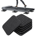 6PCS Treadmill Mat Pads, 4" x 4" x 0.2" Double-Sided Non-Slip Silicone Anti Vibration Pads for Floor Protection, Heavy Duty Exercise Equipment Mats for Treadmill (5MM - Square - 6PCS) - size: 5MM - Square - 6PCS