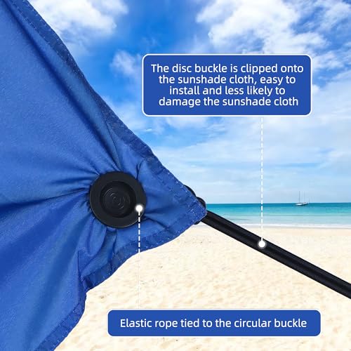 Bylion 2 Sets Beach Shade Accessories- Beach Canopy Wind Assist-600D Blue Sandbags Weight Sun Canopy Assist Kits, Provide Shade in Breezes/No Wind Form Tent-Like Shape(Canopies Excluded) - color: Style1-Blue