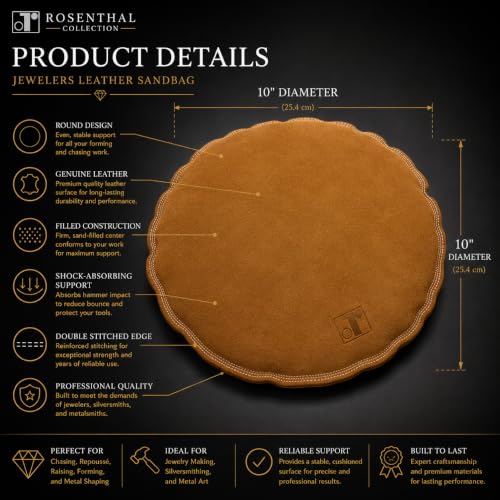 Jewellers Leather Sandbag Round Sack (10 Inches) - size: 10 Inches