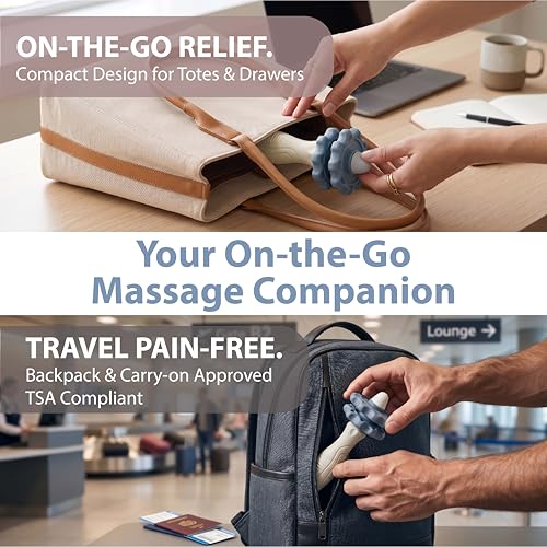 ONIPAX 3-in-1 Muscle Roller Stick - Adjustable Deep Tissue Massage Tool | 8-Gear Adjustable, POM Core, Portable for Neck, Back & Calf Relief - Ideal for Post-Workout Recovery & Muscle Tension Relief - color: Blue
