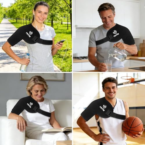 REVIX XL Ice Pack for Shoulder Wrap, 45-Min Long-Lasting Cold Therapy for Rotator Cuff Relief with Ice Grid Gel Design, Extra Large Reusable Ice Packs for Post-Workout Recovery & Soothe Discomfort - size: XL