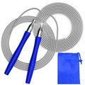Jump Rope, High Speed Weighted Jump Rope - Premium Quality Tangle-Free - Self-Locking Screw-Free Design - Jump Ropes for Fitness - Skipping Rope for Workout Fitness, Crossfit & Home Exercises - color: Blue