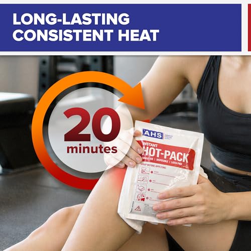 American Hospital Supply Instant Hot Pack 6" x 9", Single-Use Fast Heat Therapy for Pain Relief, Portable Hot Compress - 1 Each - size: 1 Each