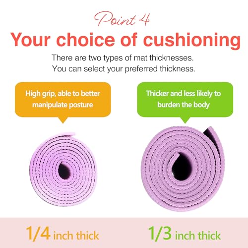 Primasole Professional Yoga Mat 1/4 Inch Thick – Slip-Resistant Exercise Mat for Yoga, Gym & Home Workouts – High Density Anti-Skid Pilates Fitness Mat (Forest Green)