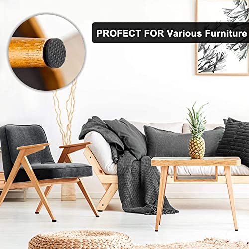 Yelanon Non Slip Furniture Pads -42 pcs 1" Furniture Grippers, Non Skid for Furniture Legs,Self Adhesive Rubber Feet Furniture Feet, Anti Skid Hardwood Floor Protector for Keep Couch Stoppers - size: 42pcs 1" Round