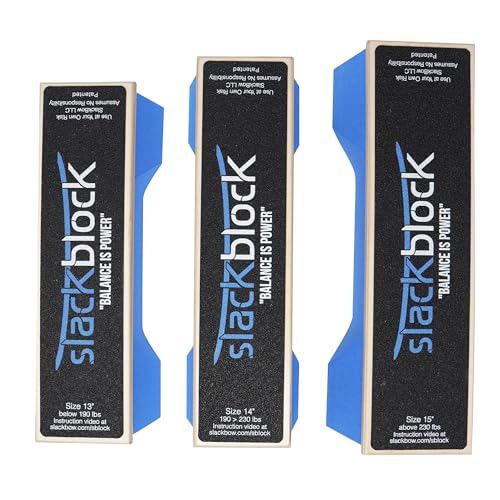 SlackBow SlackBlock Athletic Balance Trainer – Improve Balance, Stability, and Athletic Performance – Condition Your Body and Prevent Injury - Compact and Portable - size: 13"