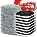 New Upgrade Furniture Movers Sliders - Multi-Surface Furniture Sliders | 4.3" Moving Sliders with Anti-Slip Groove - 8PCS Moving Pads and 8 Hardwood Socks - Protect Floor and Easily Move Furniture - size: 4.3in 8+8Pack