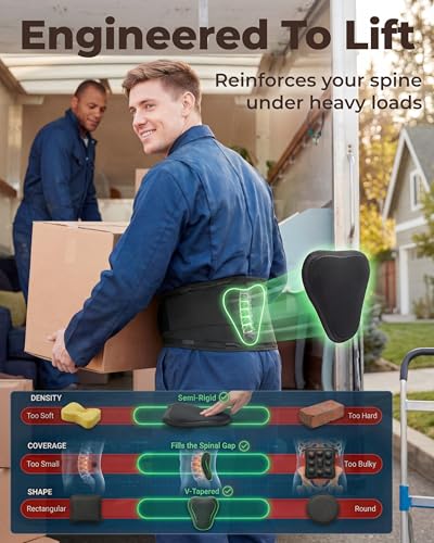 Sparthos Back Brace for Women & Men, Sciatica, Lower Back Pain - Black-XXL - color: Black, size: 2X-Large (Pack of 1)