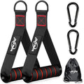 WALITO Exercise Handles, Replacement Cable Machine Attachments for Home Gym Equipment, Pulley System, Pilates, Resistance Bands, Strength Trainer, Heavy Duty Working Out Handles - color: 1-Black Red