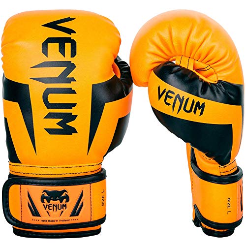 Venum Venum Elite Boxing Gloves Kids - color: Neo Orange, size: Large
