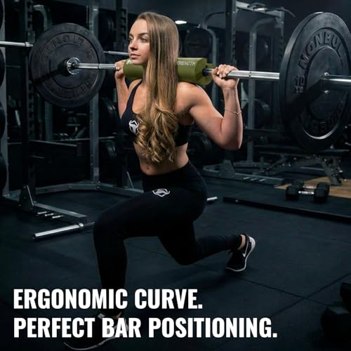 Advanced Squat Pad - Barbell Pad for Hip Thrusts, Squats & Lunges - Neck & Shoulder Squat Bar Pad Cushion Support Foam for Extra Comfort - color: Green