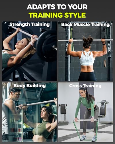 DASKING 4ft/4.9ft Barbell, 2-Inch Olympic Detachable Bar, Portable Strength Training Bar for Weightlifting, Squat, Bench Press, Home Gym, 450LBS, Includes Silent Collars - size: 4.0 Ft