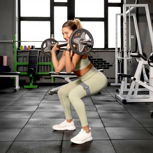 BFR Occlusion Bands for Women Glutes Blood Flow Restriction Bands Best Fabric Resistance Band Adjustable Bundle Booty Band for Exercising Legs Butt Hip Building Workouts Squat Butt Thigh Fitness - color: grey