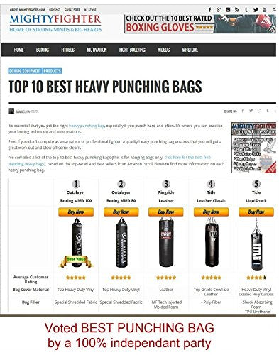 Outslayer Muay Thai Kickboxing Heavy Punching Bag – 6ft 130 lb – Made in USA – for MMA, Boxing & Training - color: Black/Red, size: Without Bottom D-Ring