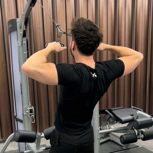 KENSUI 360 Grips Rotating Pull Up Handles, Pair | Rotating handles attach to bars, cables, bands and barbells for pull ups, rows, pulldowns and grip training