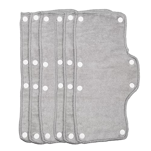 Light Gray Sweatband for Hardhat Washable Velvet Terry Cotton Hard Hat Liner snap on (6pcs) - color: Light Gray