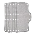 Light Gray Sweatband for Hardhat Washable Velvet Terry Cotton Hard Hat Liner snap on (6pcs) - color: Light Gray