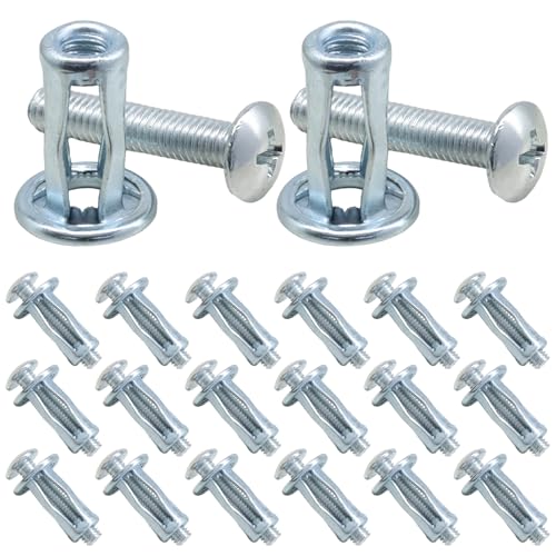 M5 x 25 Hollow Door Anchor Set, 20 Pack | Metal Cavity Fixing, Aluminium Cladding, Extra Short Wall Anchors for Steel Pipe Iron Sheet Plastic Sheet - size: 20 Pack M5 x 25