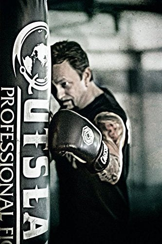 Outslayer Muay Thai Kickboxing Heavy Punching Bag – 6ft 130 lb – Made in USA – for MMA, Boxing & Training - color: Black/Red, size: Without Bottom D-Ring