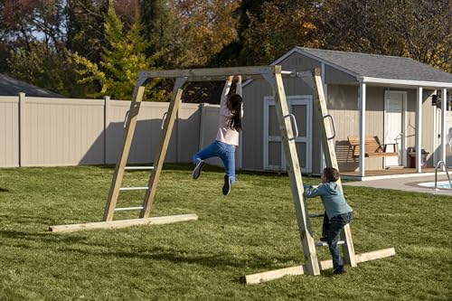 Jack and June DIY Monkey Bars Kit 12 Pack Heavy Duty and Durable Do It Yourself UV-Resistant Outdoor Fun for Kids 21 Inch in Length Powder Coated Finish Monkey Bars