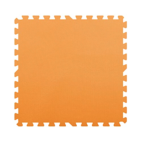 Flooring Inc's Puzzle Exercise Mats, EVA Foam Interlocking Floor Mats for Protective, Cushioned Workout Flooring for Home and Gym Equipment, Multiple Sizes & Colors - color: Orange, size: 1/2" Thick