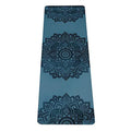 YOGA DESIGN LAB | The Infinity Mat | Luxurious Non-Slip Design Provides Unparalleled Grip to Support and Align You Beautifully | Eco-Friendly | w/Carrying Strap! - color: Mandala Teal, size: 5mm