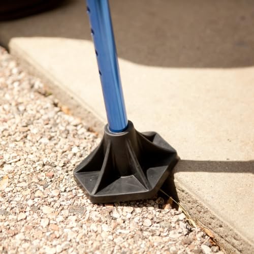StrongArm Comfort Cane + Self Standing Lightweight Adjustable Walking Cane for Men & Women + Ergonomic Forearm Grip Stabilizes Wrist & Provides Extra Support & Stability (Self Standing Base) - color: Self Standing Base