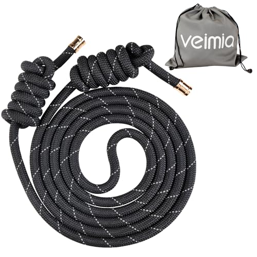veimia Flow Rope for Fitness High Performance Double Woven Workout Rope Adjustable Flow Jump Rope for Men Women Training Indoor Outdoor Cardio Exercise Rope for beginner - color: Reflective tape