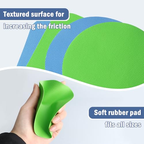 Aixoom Rubber Jar Opener Pads Set of 4, Non-Slip Gripper Pads for Jars | Two Shapes for More Uses, For Seniors & Weak Hands, Heat-Resistant Trivet, Kitchen Coaster & Jar Lid Grip (Circle and Square) - size: Circle & Square