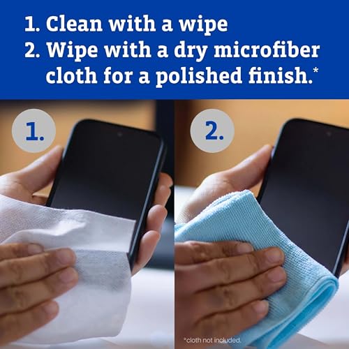CloroxPro Clorox Screen+ Sanitizing Wipes, Disinfecting Wipes for Electronics, Gentle on Phones, Tablets, LCD Screens, Laptops and Sensitive Surfaces, Citrus Blend Scent, 1 Canister, 75 Wipes - size: 75 Count (Pack of 1)