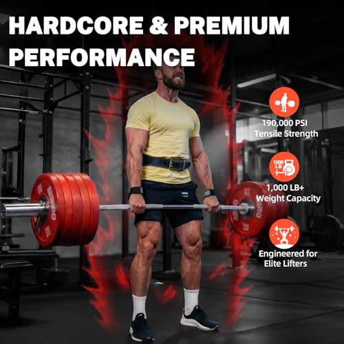 Olympic Barbell Bar Series, 2 Inch Weightlifting Bars, 4FT 6FT 7FT Straight & EZ Curl Options, 190K PSI Steel, Diamond Knurling, Smooth Rotation for Home & Gym Strength Training - color: 7FT
