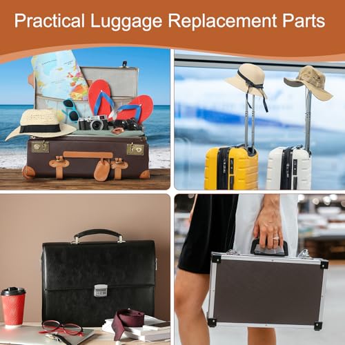 uxcell 2 Pcs Luggage Handle Replacement 8.5 Inch Suitcase Handle Carry Strap Plastic Pull Handle Grip Luggage Replacement Parts with Screws for Suitcase Box Luggage Case, Avocado Green - color: Avocado Green