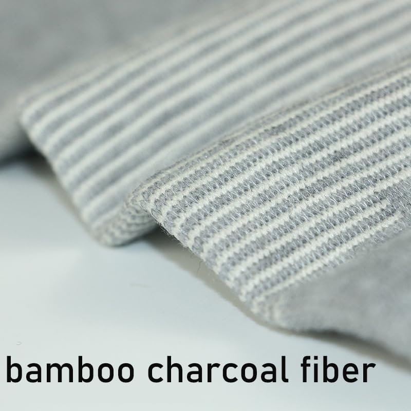 Bamboo Charcoal Knee Sleeve - Bamboo Knee Brace Bamboo Compression Knee Sleeve -Elastic Warm Knee Brace Bmboo Knee Sleeve for Arthritis (Gray, Medium) - size: Medium