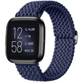 Maledan Compatible with Fitbit Versa Bands for Men & Women, Soft Stretchy Breathable Bracelet Replacement Bands for Versa 2/Lite/SE/Strap Accessories, Blue - color: 8-Blue