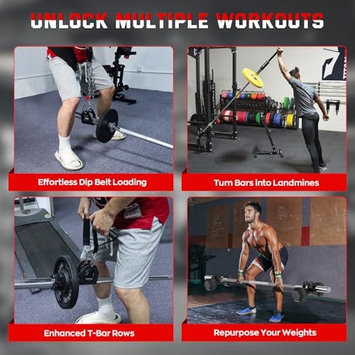 Home Gym Clips, Convert Dumbbells to Barbell, Turn Bars into Landmines, T-Bar Row with Any Grip, Hook Dumbbells on Dip Belts, Versatile Weightlifting Accessory for Olympic - color: Black, size: Olympic 2", Pair