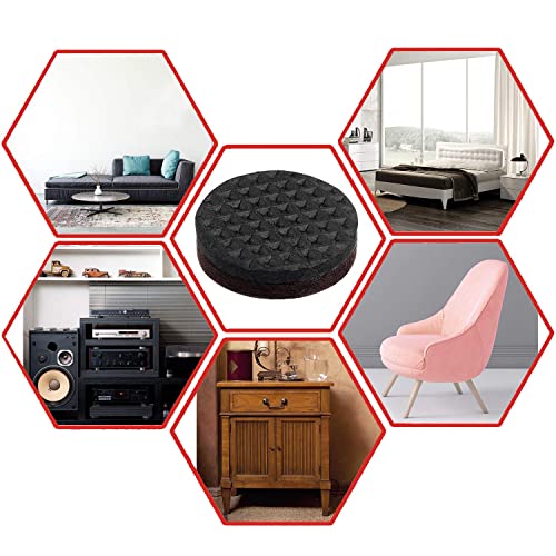 Non Slip Furniture Pads -48 pcs 1" Furniture Grippers, Non Skid for Furniture Legs,Self Adhesive Rubber Feet Furniture Feet, Anti Slide Furniture Hardwood Floor Protector for Keep Furniture Stoppers - size: 48pcs 1"