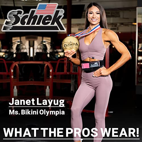 Schiek Sports Model 3004 Power Lifting Belt - Black - color: Pink, size: Small