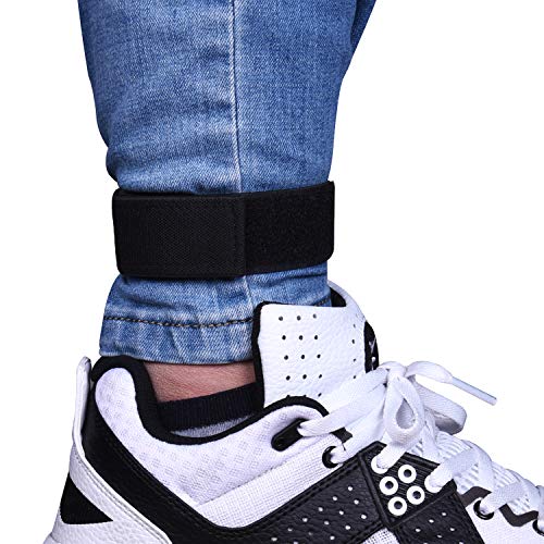 Wisdompro Cowboy Boot Straps, 1 Pair Ankle Bands Blousing Garter Blousers Lasso Pant Leg Clip Jeans Wrap for Biking, Fishing - color: Black 12 Inches, size: 12''