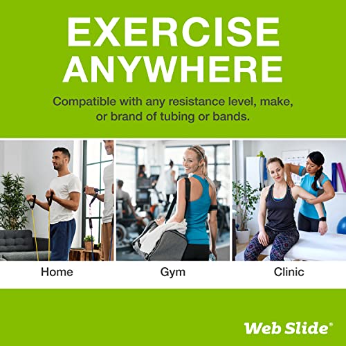 Web Slide Extremity Strap - Perfect for Bands, Bilateral Tubes, and Unilateral Tubes - Physical Rehab Accessory for Clinic, Home, or Gym