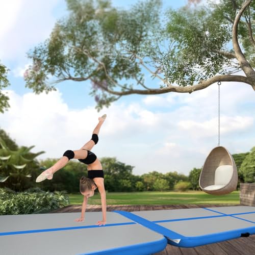 GLANT 3ft/6ft Air Mat Tumble Track Connector Tape for Inflatable Tumbling Gymnastic/Yoga/Camping White（NEW） (40) - color: Blue