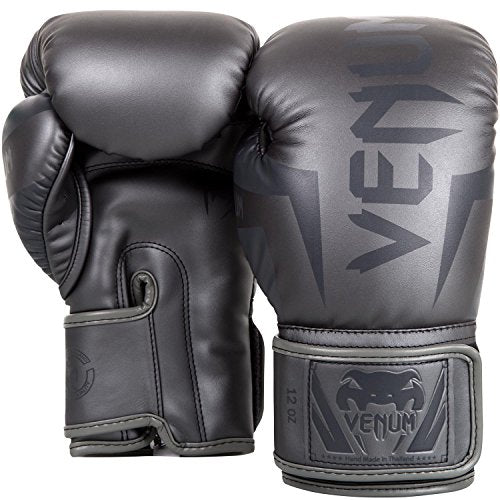 Venum Elite Boxing Gloves - color: Grey/Grey, size: 10-Ounce