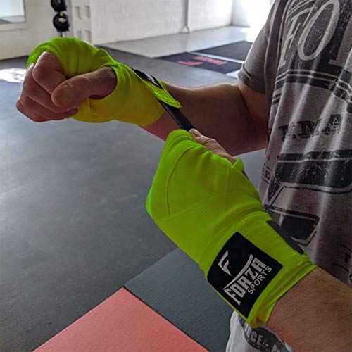 Forza Sports 180" Mexican Style Boxing and MMA Handwraps - color: Lime Green