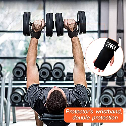 TAVIEW Wrist Straps for Weightlifting for Maximum Grip Support - Lifting Deadlift Strap & Weight Lifting Grips Gloves for Working Out Pull Up Deadlifting & Shrugs - color: Black(Tiger)