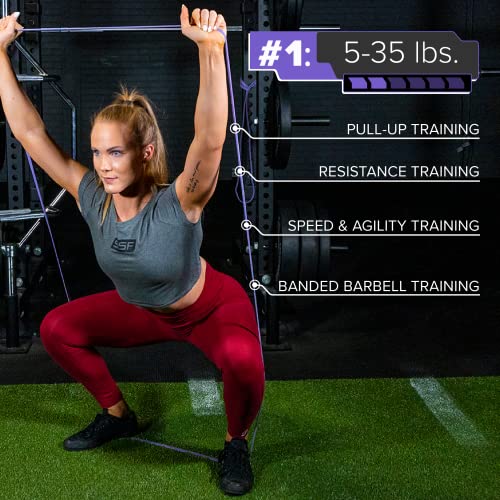 Serious Steel 41" Assisted Pull-up Band, Heavy Duty Resistance Band Sets, Stretching, Powerlifting, Resistance Training and Pull Up Assistance Bands - color: Complete Set (#0-5)