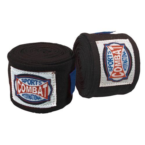 Combat Sports Semi-Elastic Handwraps - color: Black