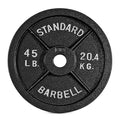 CAP Barbell 2-Inch Olympic Weight Plate | Multiple Options - size: 45 lb - Single, style: Classic - Black