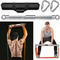 DASKING Detachable Resistance Bands Bar 30"/35.4"/38.5" Length Max Load 500LBS for Home Gym Full Body Workout Fitness Bar - style: Total Length:90cm/35.4"