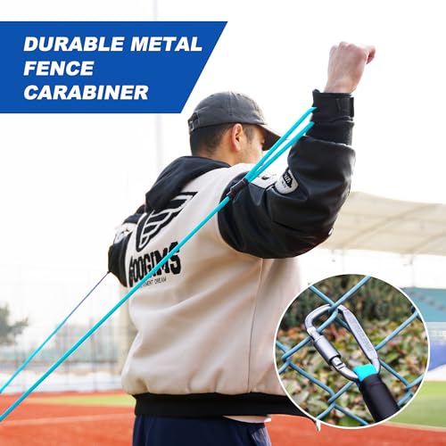 SunNordik Resistance Bands for Pitchers with Carry Bag | Baseball & Softball Training Gear, Build Arm Strength for Pitching & Throwing, Training Bands Suitable for All Skill Levels - size: 20LB (High School Level)